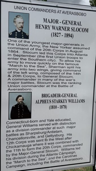UNION COMMANDERS AT AVERASBORO MEMORIAL PLAQUE C