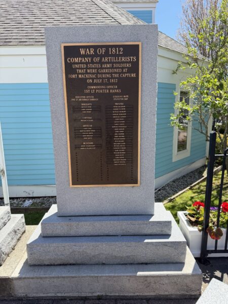 WAR OF 1812 FORT MACKINAC MEMORIAL
