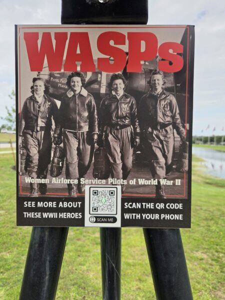 WASPS WAR MEMORIAL PROPELLER PLAQUE