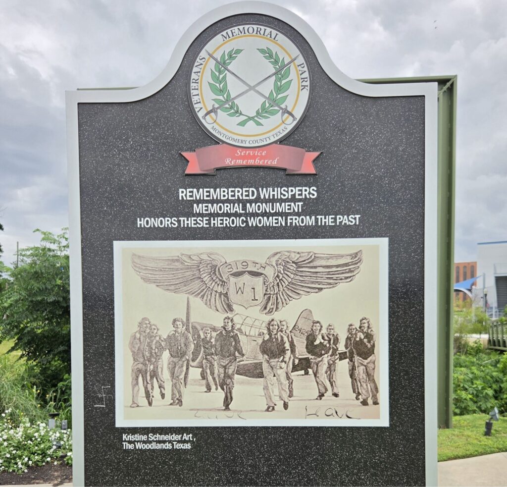 REMEMBERED WHISPERS WAR MEMORIAL MARKER BACK
