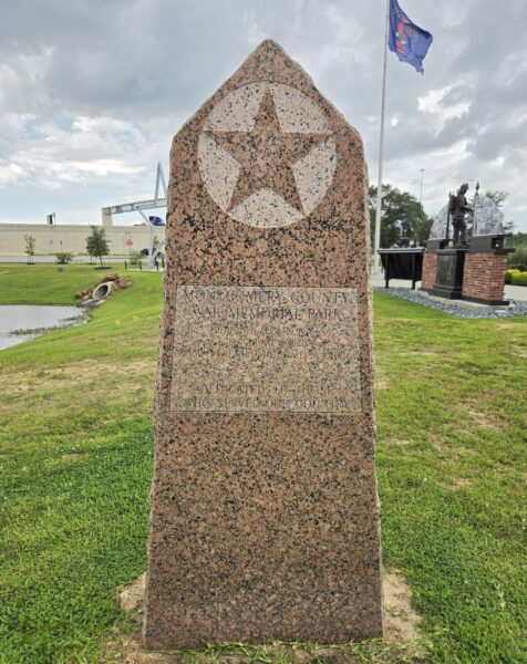 MONTGOMERY COUNTY WAR MEMORIAL PARK CENTER STONE