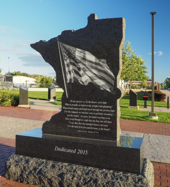 NORTH ST. PAUL VETERANS PARK MEMORIAL “FOR ALL WHO SERVE” BACK