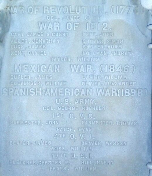 JEROME TOWNSHIP CIVIL WAR MEMORIAL STONE E