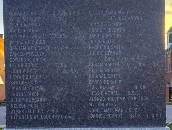 LA GRANGE SOLDIERS’ MONUMENT STONE B