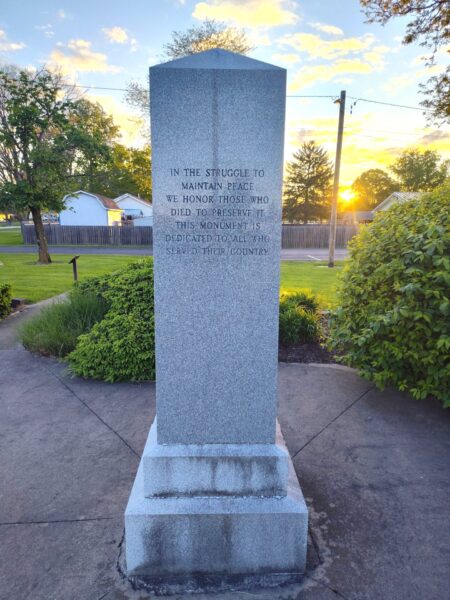 PITTSFIELD WAR VETERANS MEMORIAL SIDE A