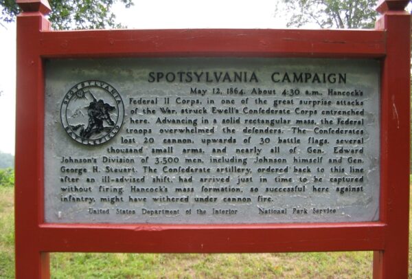 SPOTSYLVANIA CAMPAIGN WAR MEMORIAL MARKER IX