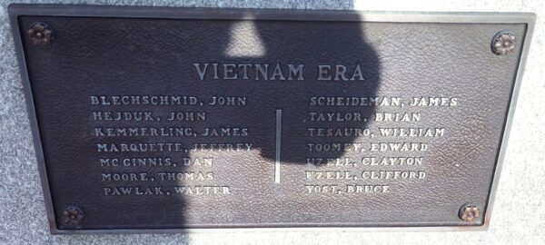 SOLON VETERANS HONOR ROLL MEMORIAL PLAQUE C
