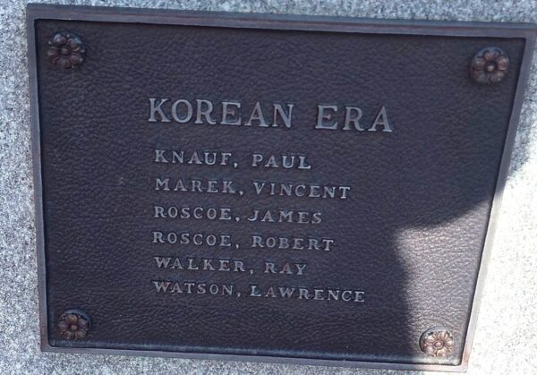 SOLON VETERANS HONOR ROLL MEMORIAL PLAQUE B