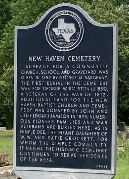 NEW HAVEN CEMETERY WAR MEMORIAL MARKER