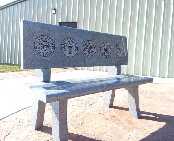 IN HONOR OF OUR UNITED STATES MILITARY MEMORIAL BENCH B