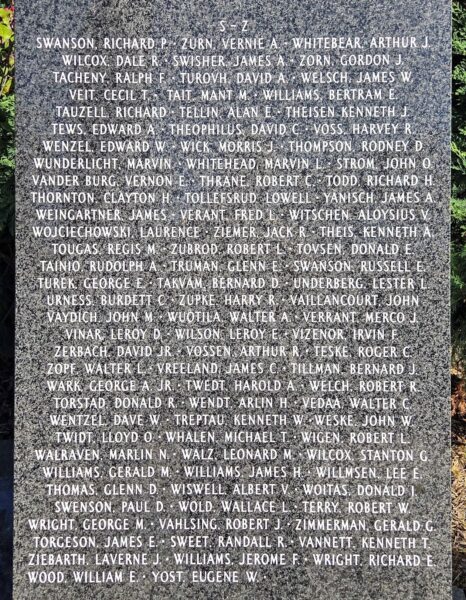 MINNESOTA KOREAN WAR MEMORIAL STONE H