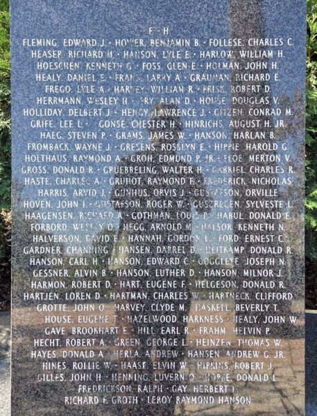 MINNESOTA KOREAN WAR MEMORIAL STONE C