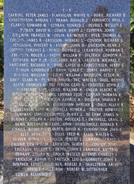 MINNESOTA KOREAN WAR MEMORIAL STONE B