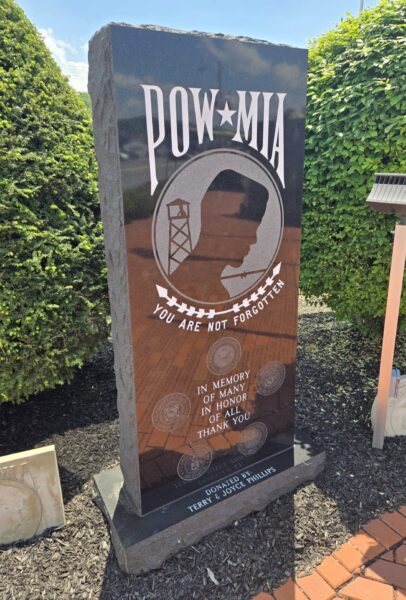 TERRY & JOYCE PHILLIPS POW MIA WAR MEMORIAL
