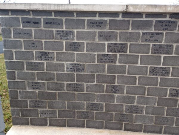 WAYNESFIELD VETERANS MEMORIAL PARK WALL A