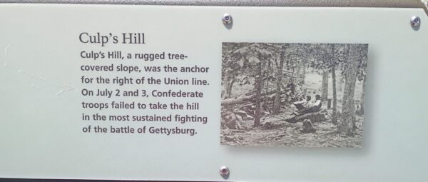 GETTYSBURG ORIENTATION MAP WAR MEMORIAL PLAQUE E