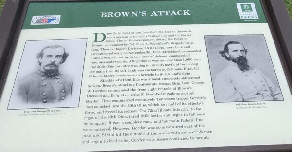 BROWN’S ATTACK WAR MEMORIAL PANEL