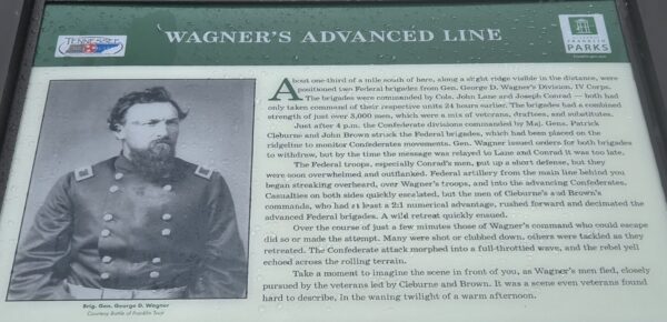 WAGNER’S ADVANCE LINE WAR MEMORIAL PANEL