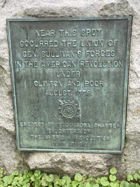 GEN. SULLIVAN’S AMERICAN REVOLUTION WAR MEMORIAL PLAQUE