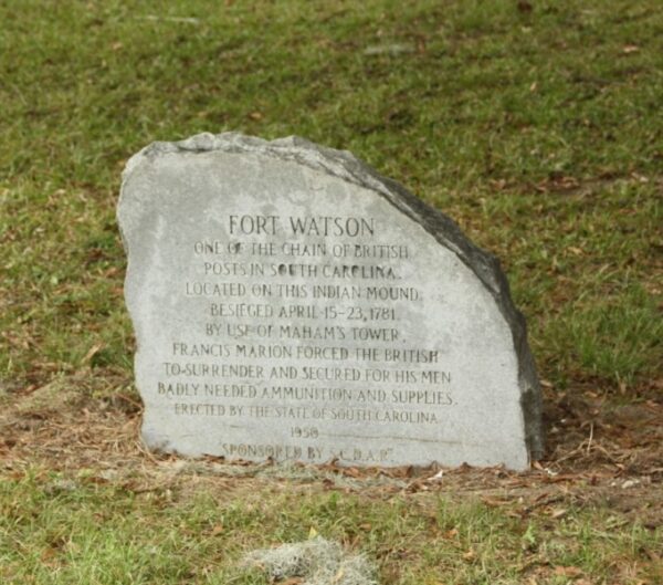 FORT WATSON REVOLUTIONARY WAR MEMORIAL STONE