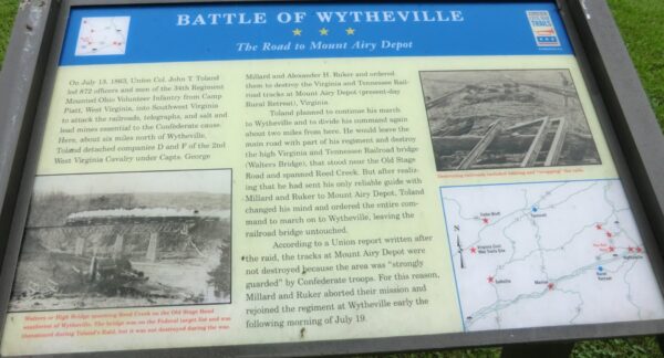 BATTLE OF WYTHEVILLE WAR MEMORIAL PANEL VII