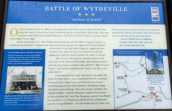 BATTLE OF WYTHEVILLE WAR MEMORIAL PANEL III