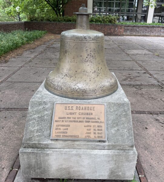 U.S.S. ROANOK LIGHT CRUISER MEMORIAL BELL