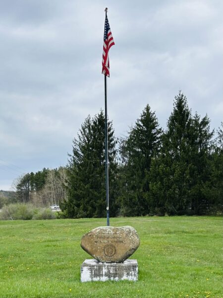 CLARK W. STRYKER AND VETERANS OF ALL WARS MEMORIAL FLAGPOLE