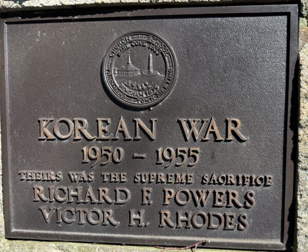 KOREAN WAR THEIRS WAS THE SUPREME SACRIFICE MEMORIAL PLAQUE