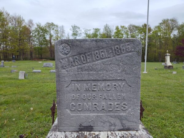 WAR OF 1861-1865 WAR MEMORIAL CEMETERY STONE