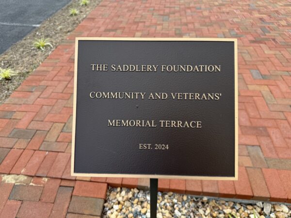 THE SADDLERY FOUNDATION COMMUNITY AND VETERANS’ MEMORIAL TERRACE PLAQUE