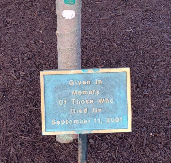 ASHLAND SEPTEMBER 11, 2001 MEMORIAL TREE PLAQUE