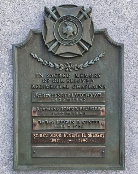 KNIGHTS OF ST. JOHN MEMORIAL PLAQUE B