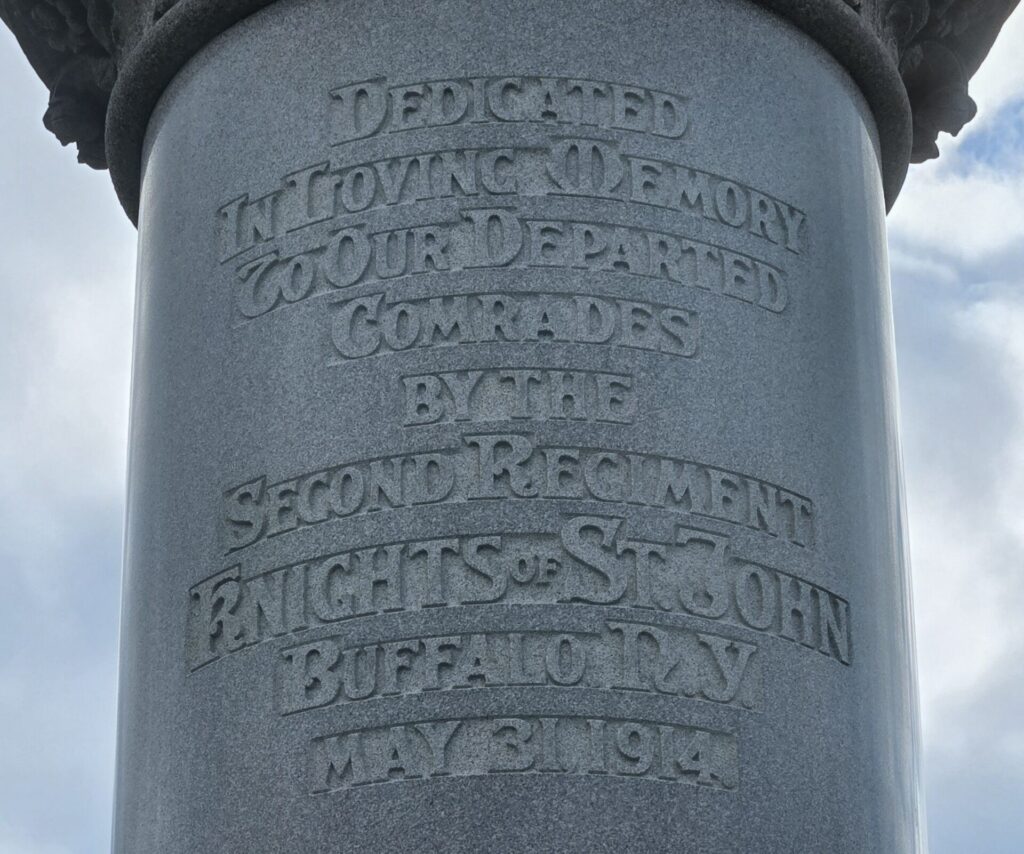 KNIGHTS OF ST. JOHN MEMORIAL STONE