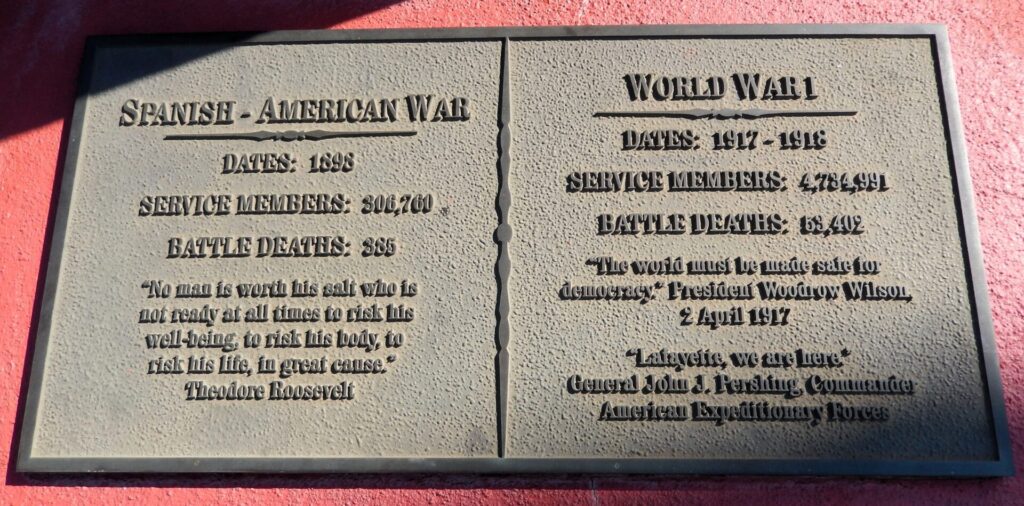 THE PRICE OF FREEDOM VETERANS MEMORIAL PLAQUE F