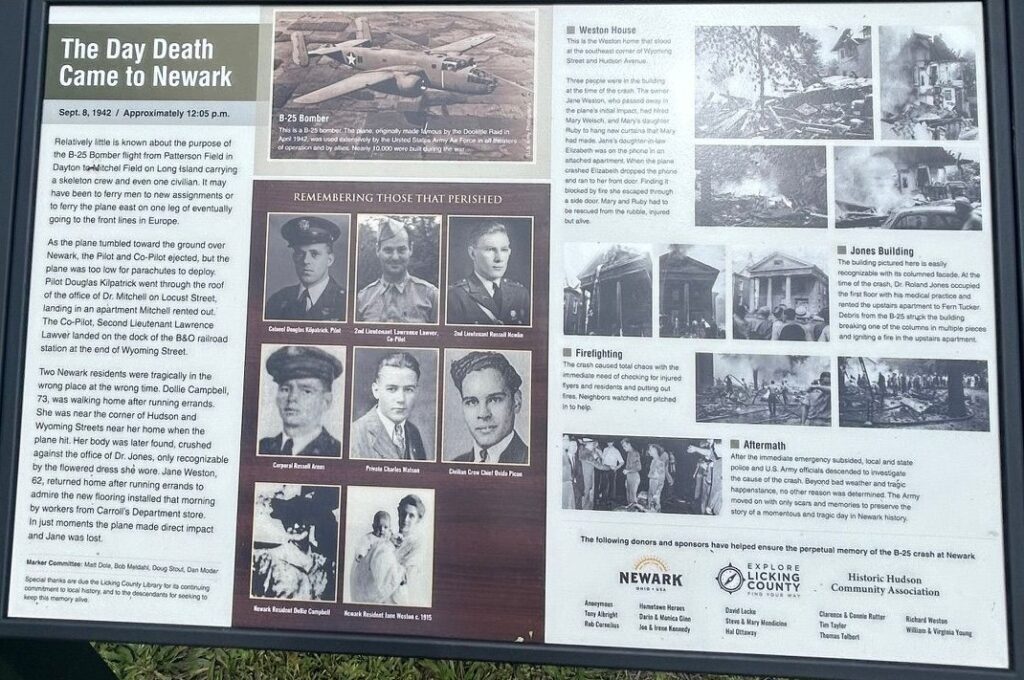 THE DAY DEATH CAME TO NEWARK WAR MEMORIAL PANEL