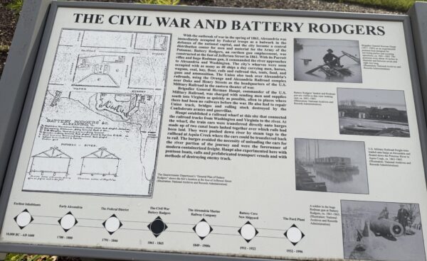 THE CIVIL WAR AND BATTERY RODGES MEMORIAL PANEL