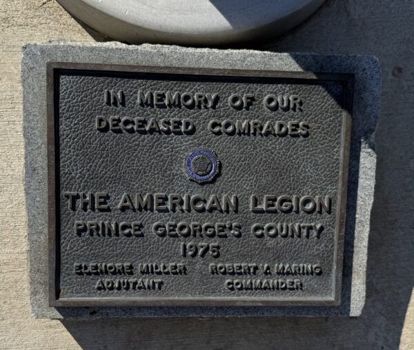 BRANDYWINE VETERANS MEMORIAL FLAGPOLE PLAQUE A