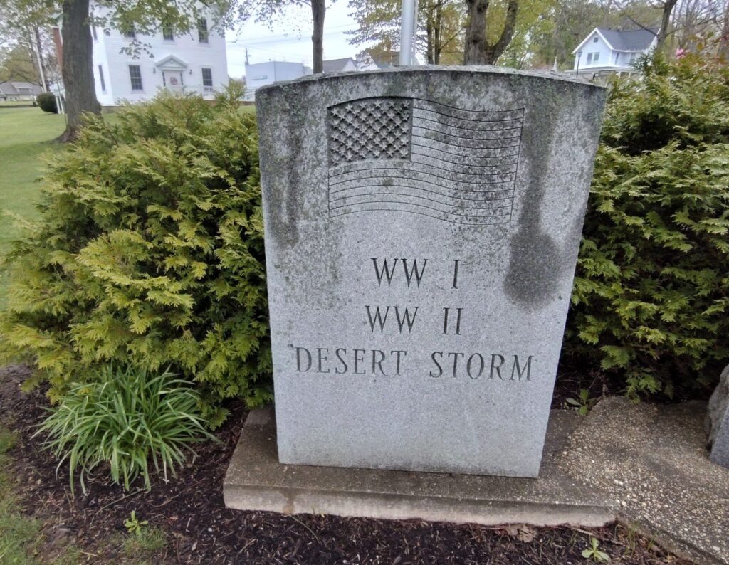 THOMPSON VETERANS MEMORIAL RIGHT STONE