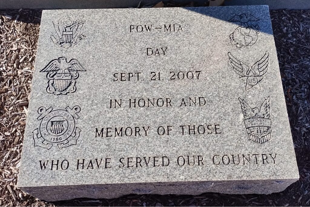 POW-MIA DAY SEPT. 21, 2007 WAR MEMORIAL TABLET