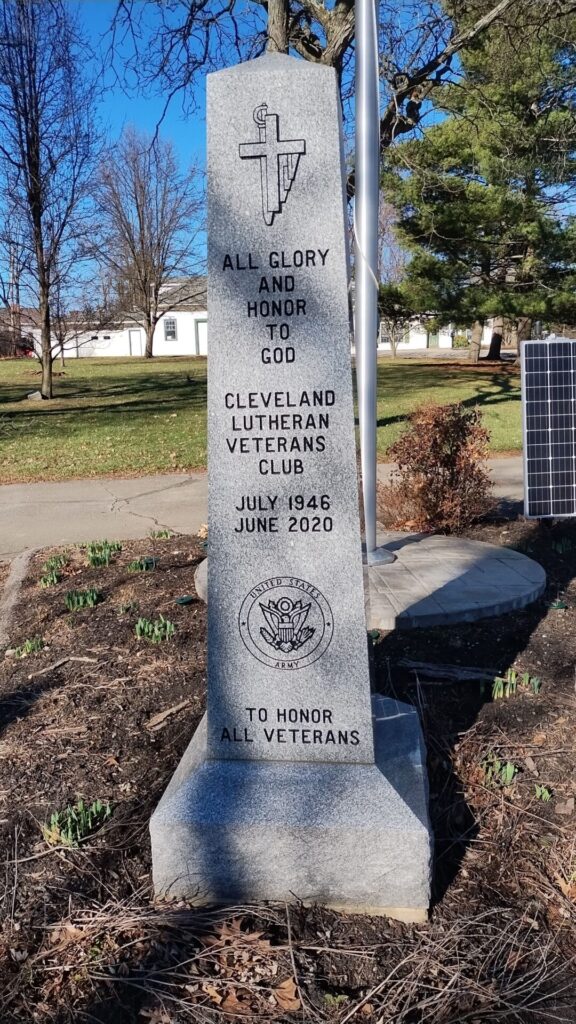 CLEVELAND LUTHERAN VETERANS CLUB MEMORIAL