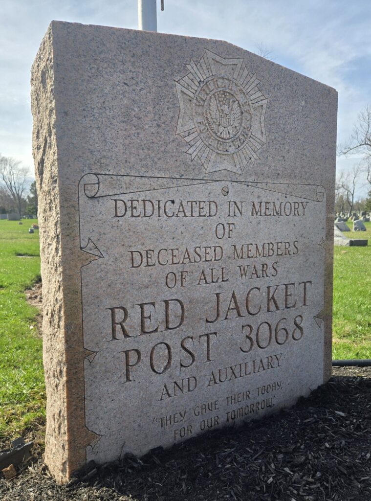 RED JACKET POST 3068 ALL WARS VETERANS MEMORIAL