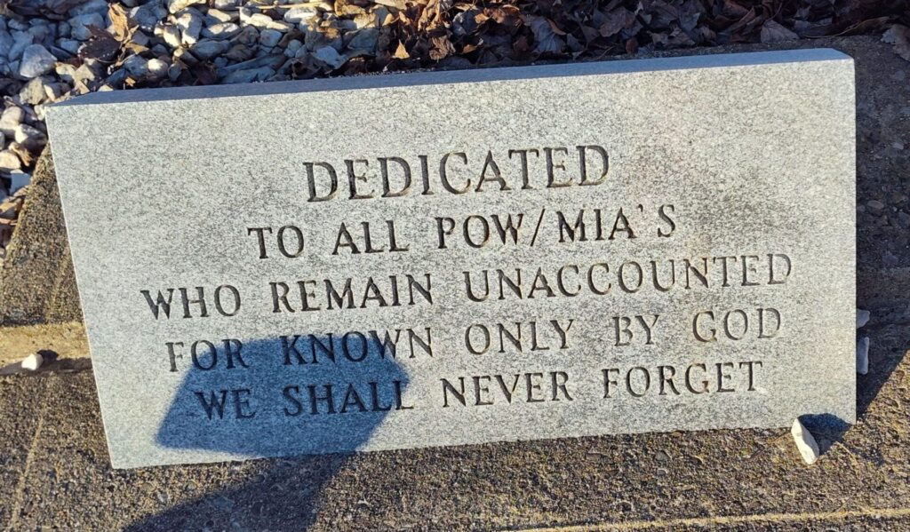 V.F.W. POST 6676 VETERANS MEMORIAL STONE D
