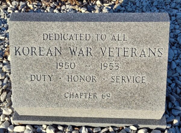 V.F.W. POST 6676 VETERANS MEMORIAL STONE B
