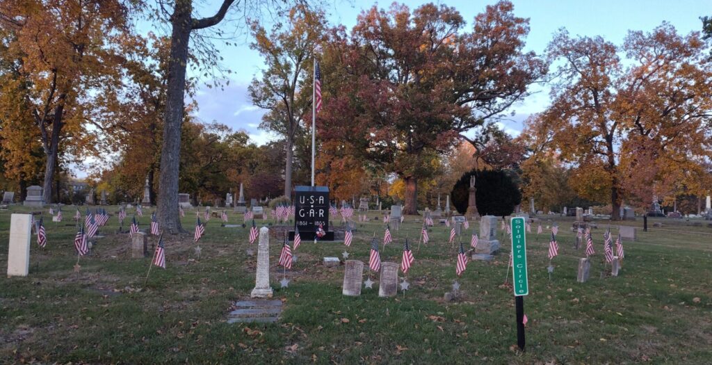 U.S.A. G.A.R. CIVIL WAR VETERANS MEMORIAL CIRCLE