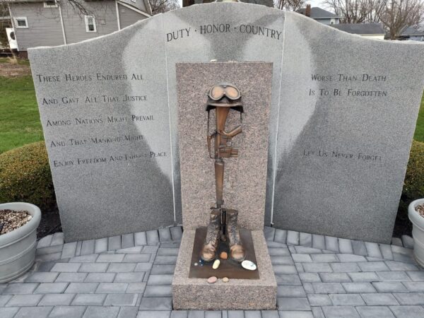 DUTY HONOR COUNTRY WAR MEMORIAL BATTLEFIELD CROSS