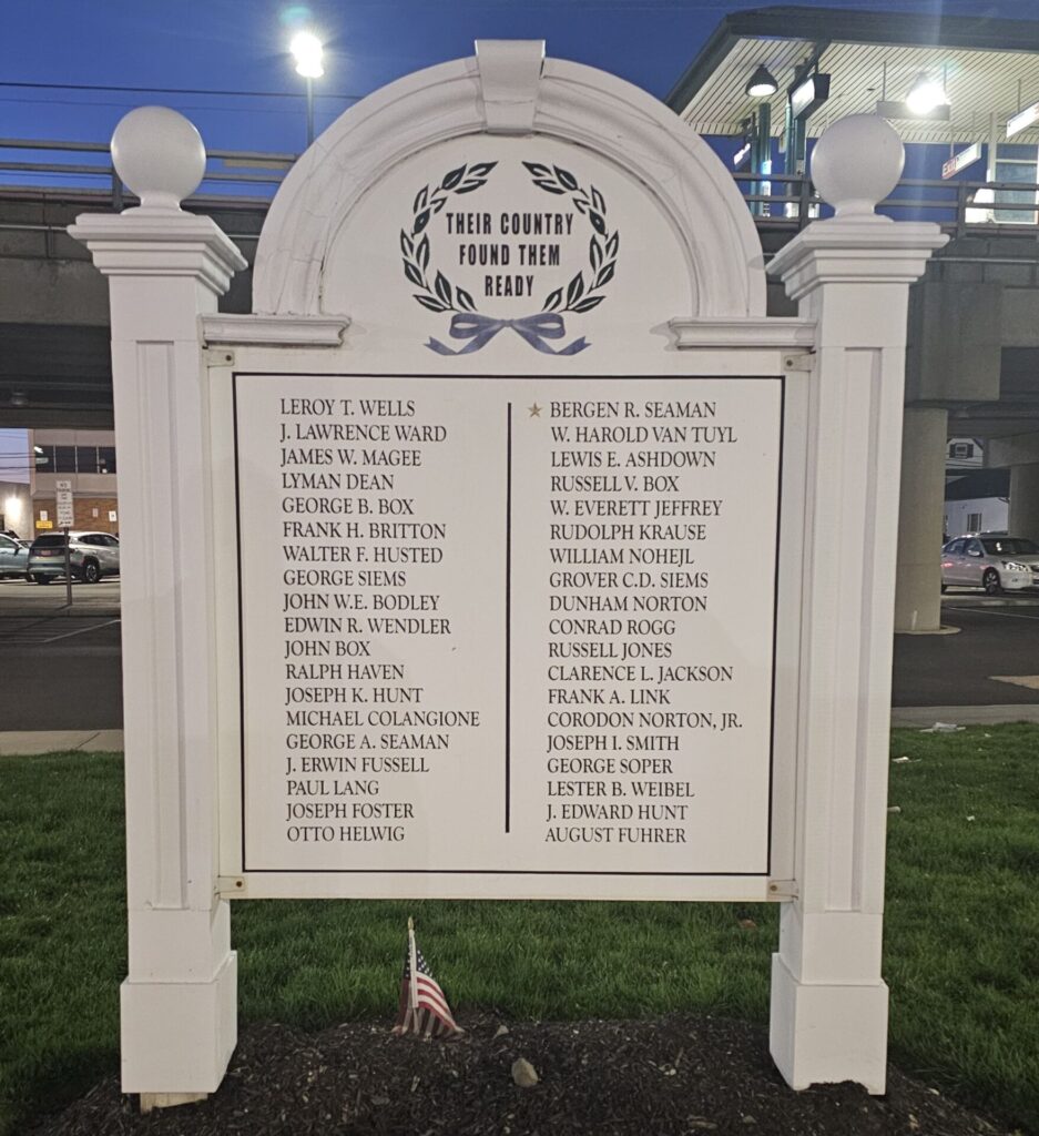 THEIR COUNTRY FOUND THEM READY WAR MEMORIAL MARKER