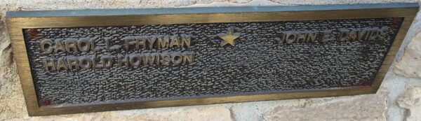 RADNOR AREA KOREAN VETERANS WAR MEMORIAL PLAQUE B