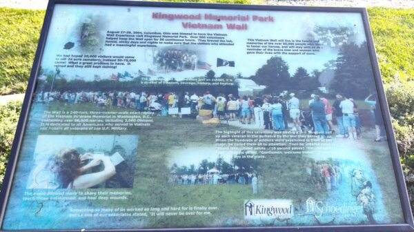 KINGWOOD MEMORIAL PARK VIETNAM WALL PANEL