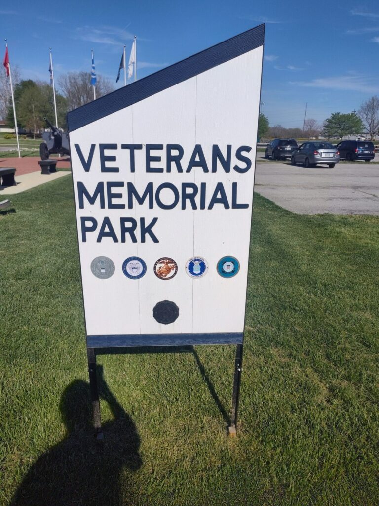 CEDARVILLE VETERANS MEMORIAL PARK SIGN